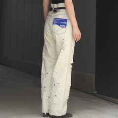 【残りわずか】Ice Wash W-Velt Super Damage St Denim