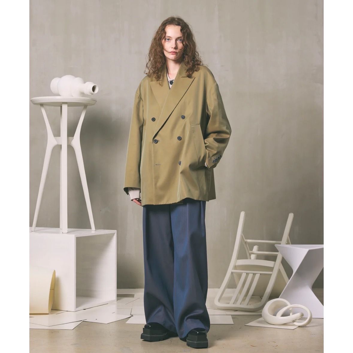 【残り一点】120/2/2 Suvin Cotton Prime-Over Gabardine Jacket