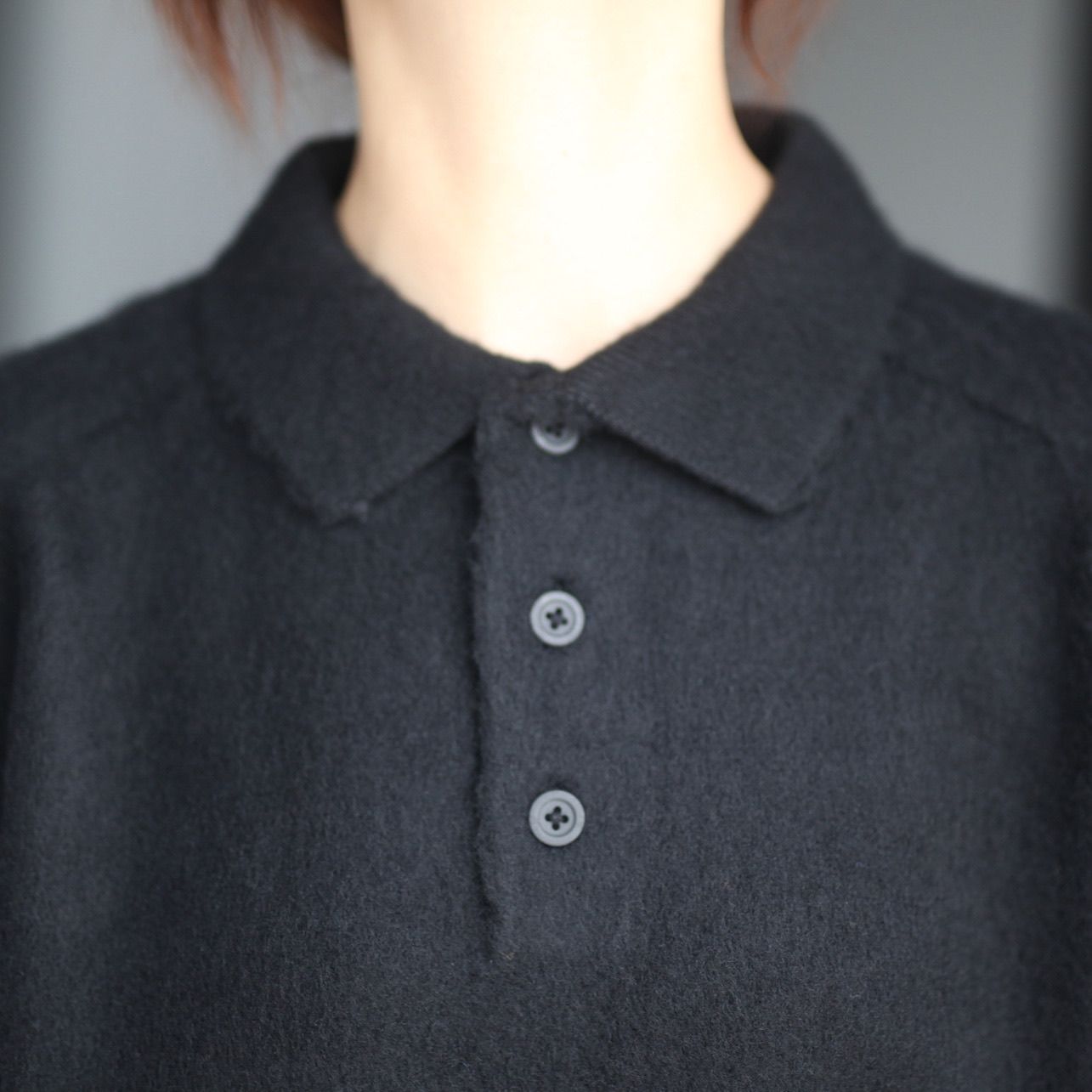 【残り一点】Shaggy Polo Knit