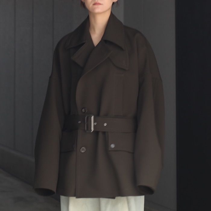 【残り一点】Chin Strap Belt Coat