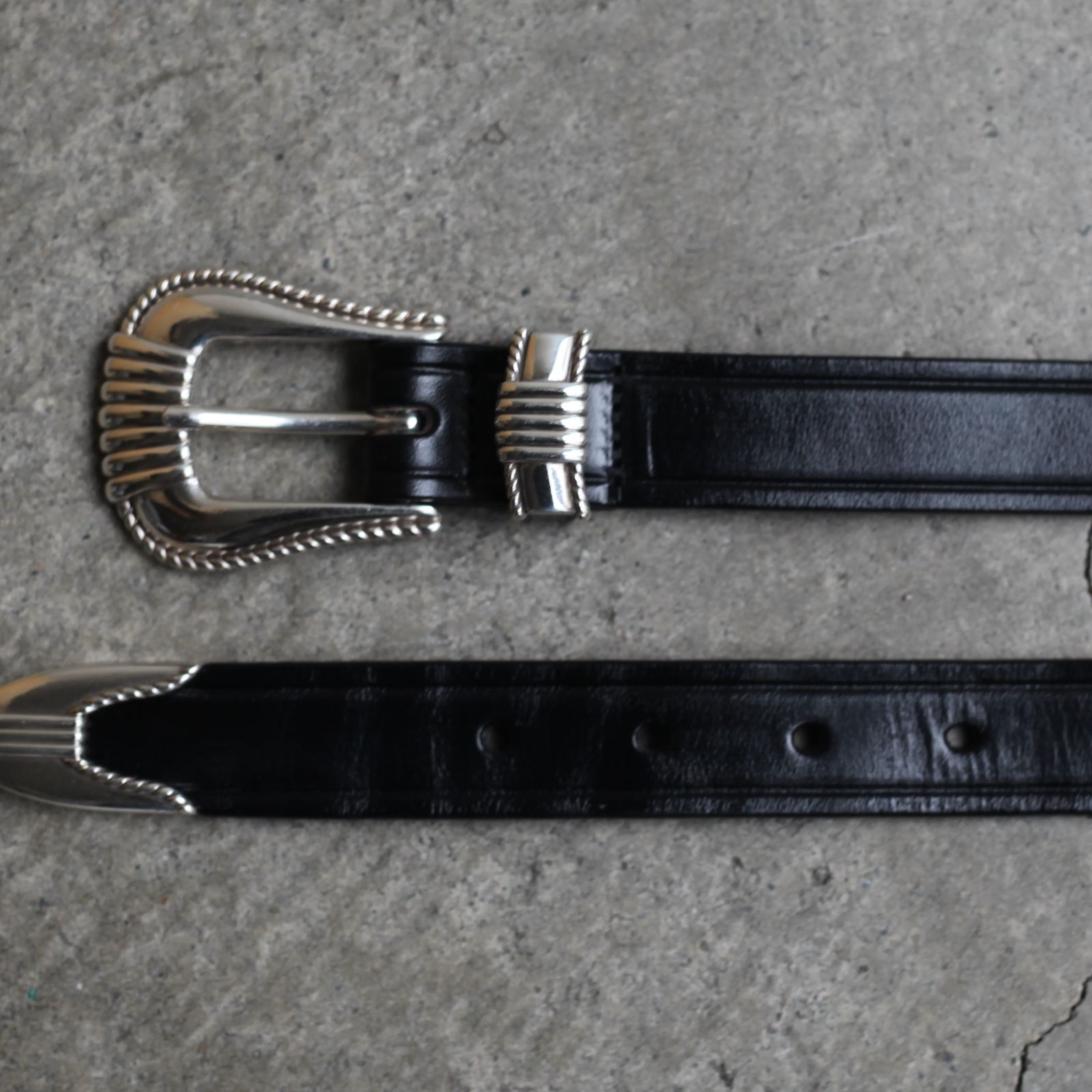 TORY LEATHER - 【残りわずか】3-Piece Silver Buckle Belts(OAKBARK 