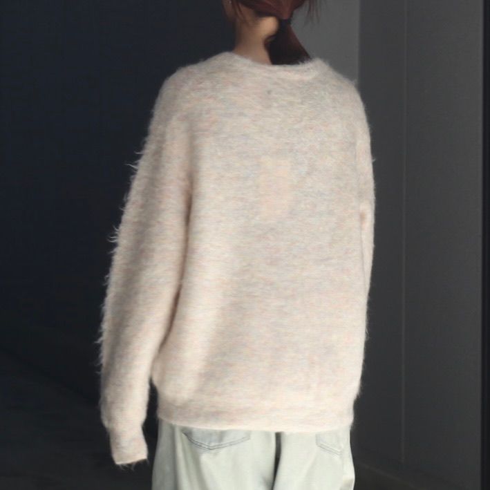 【残りわずか】Kid Mohair Knit V Neck Cardigan