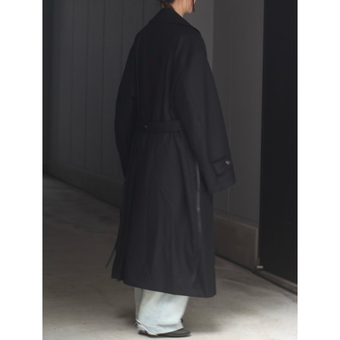 【残りわずか】Wool Flannel Oversized Double Breasted Coat