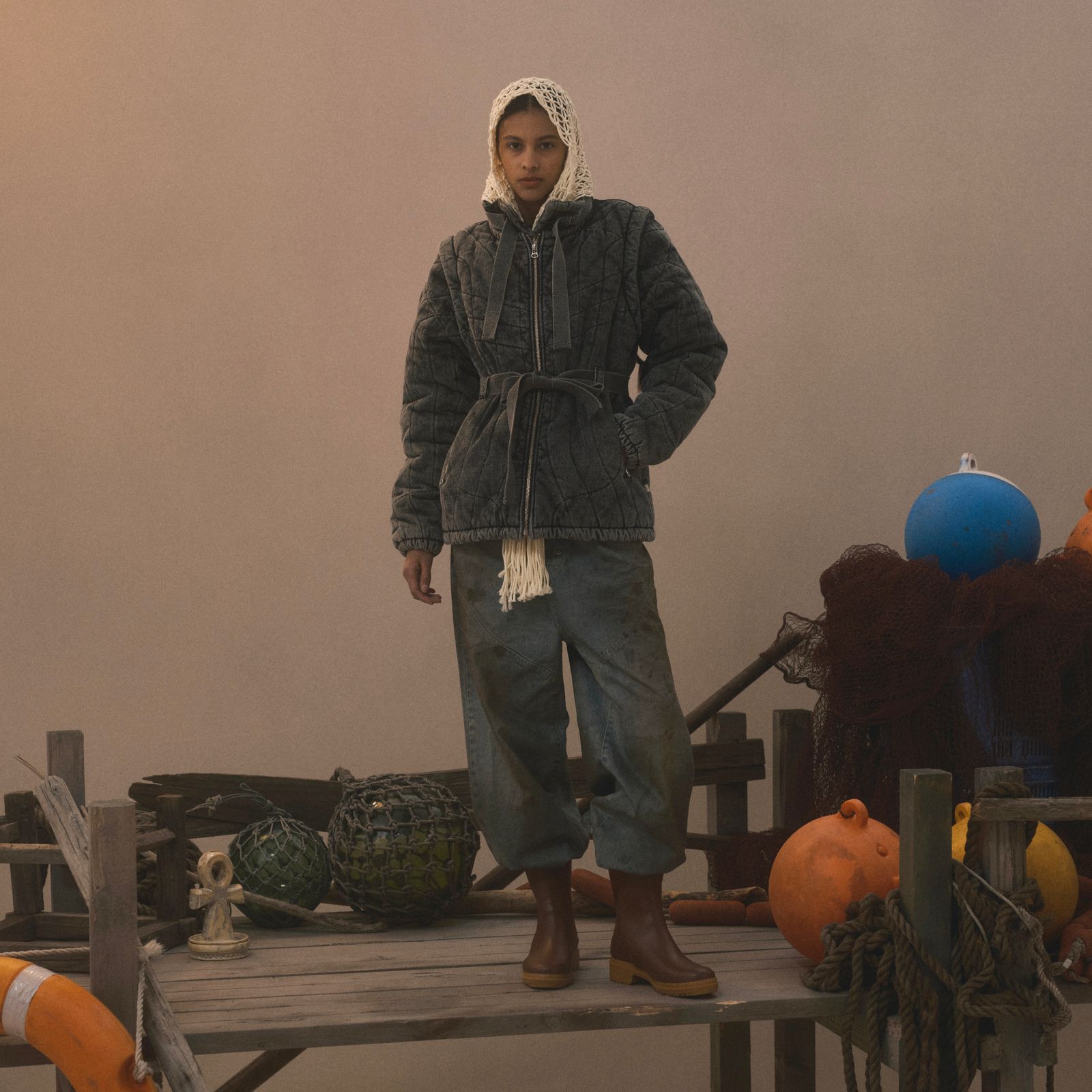 【残り一点】Newcommune Dirt Baggy Denim