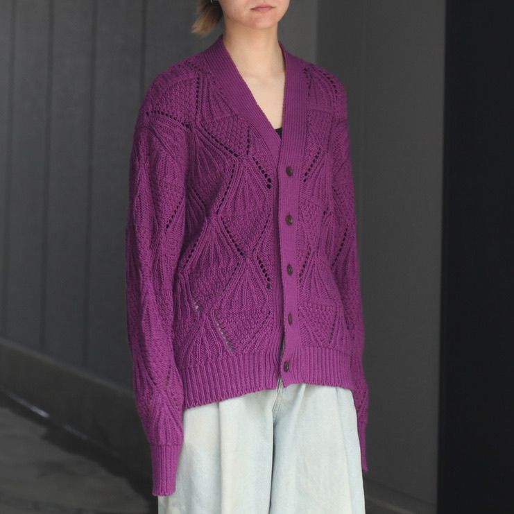 HERILL - 【残り一点】Cottoncode Patterncardigan | ACRMTSM ONLINE STORE