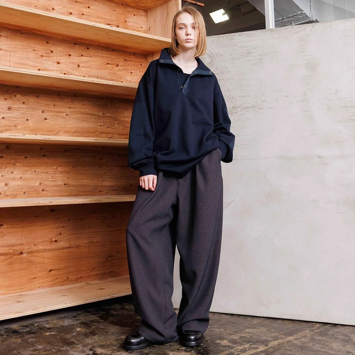 【残り一点】オーバーサイズハイネックL/S
