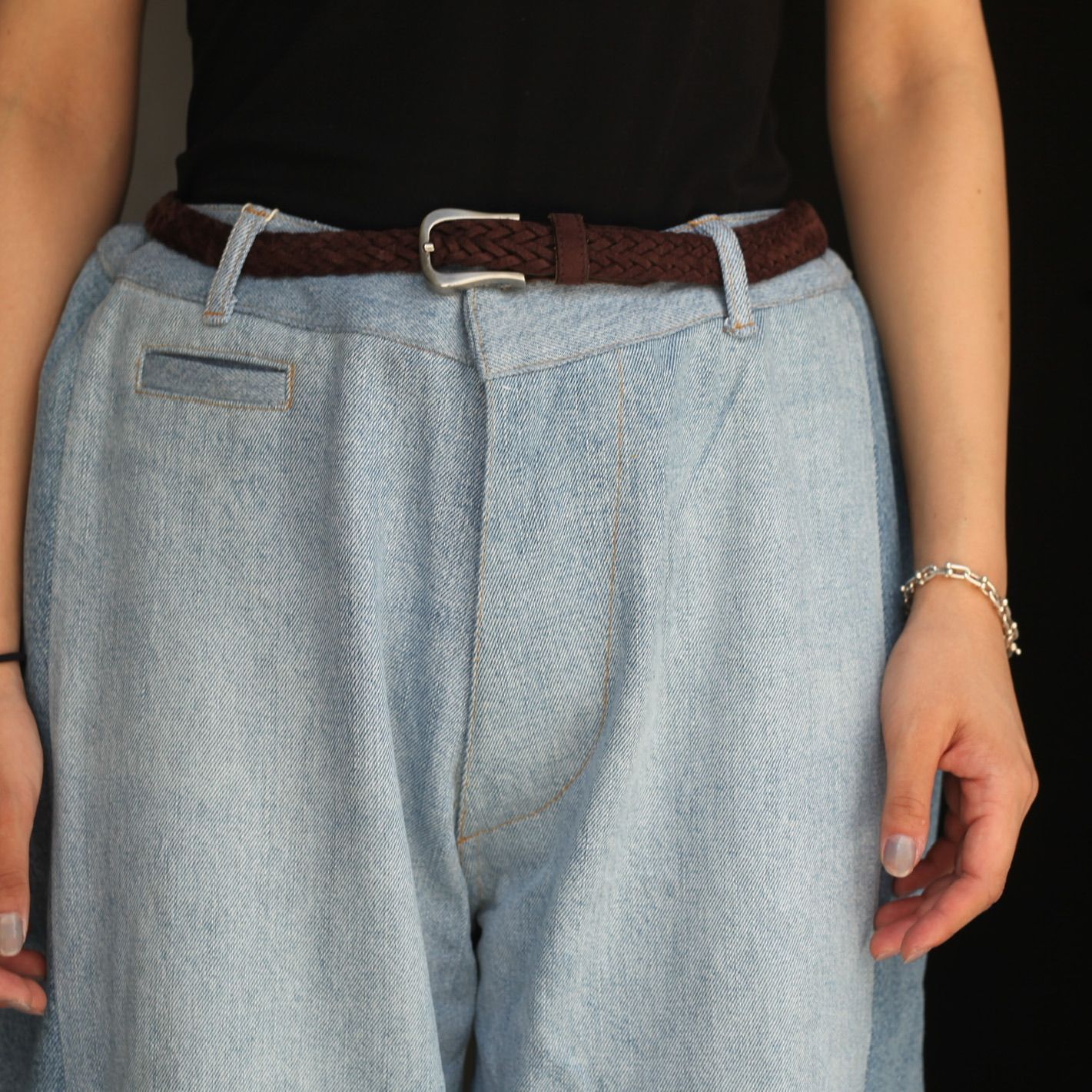 【残り一点】Reconstructed Super Baggy Slacks Denim_3(L)