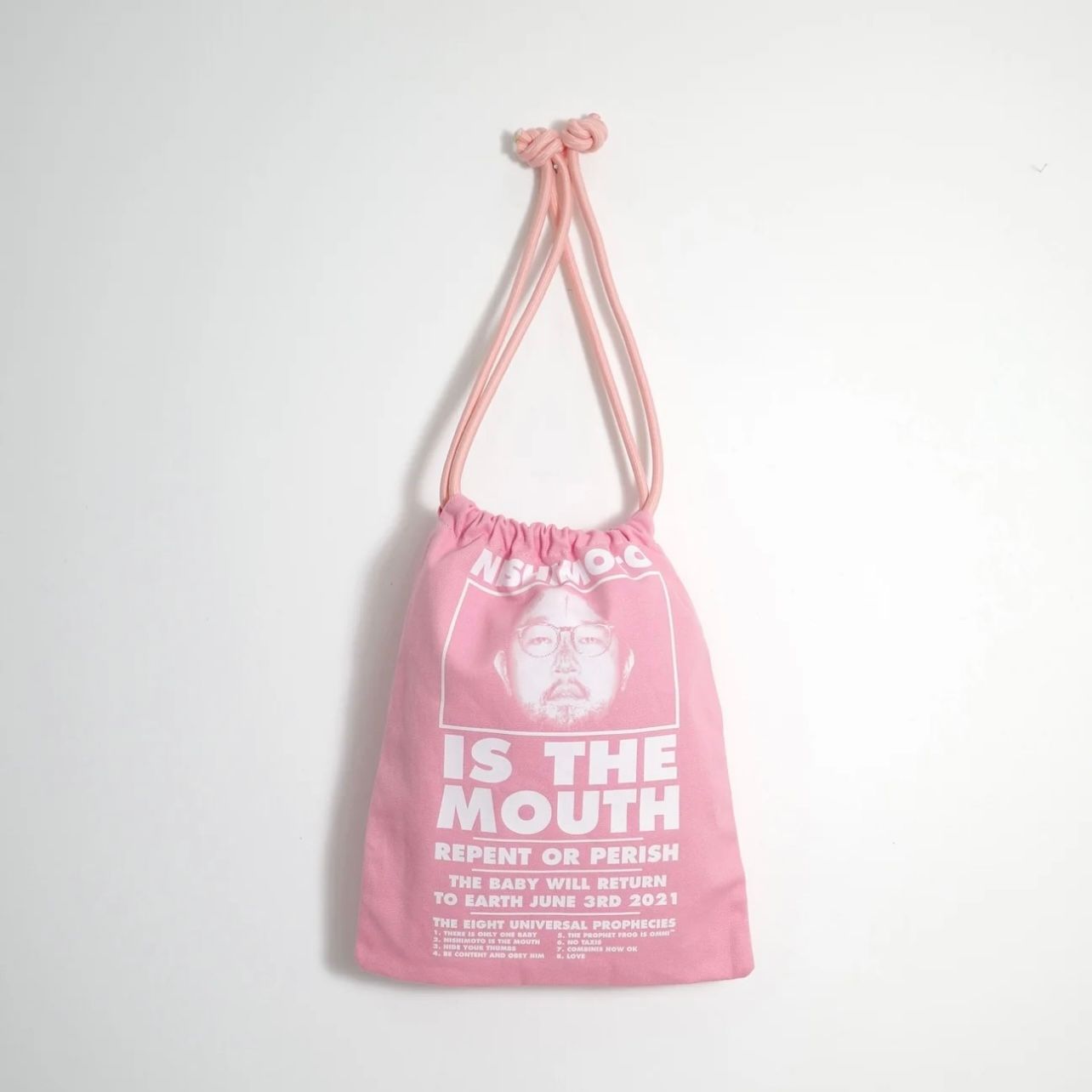【残り一点】Big Drawstring Bag(PINK)