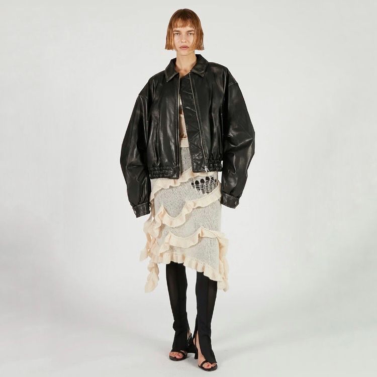 【残り一点】Flight Leather Bomber Jacket