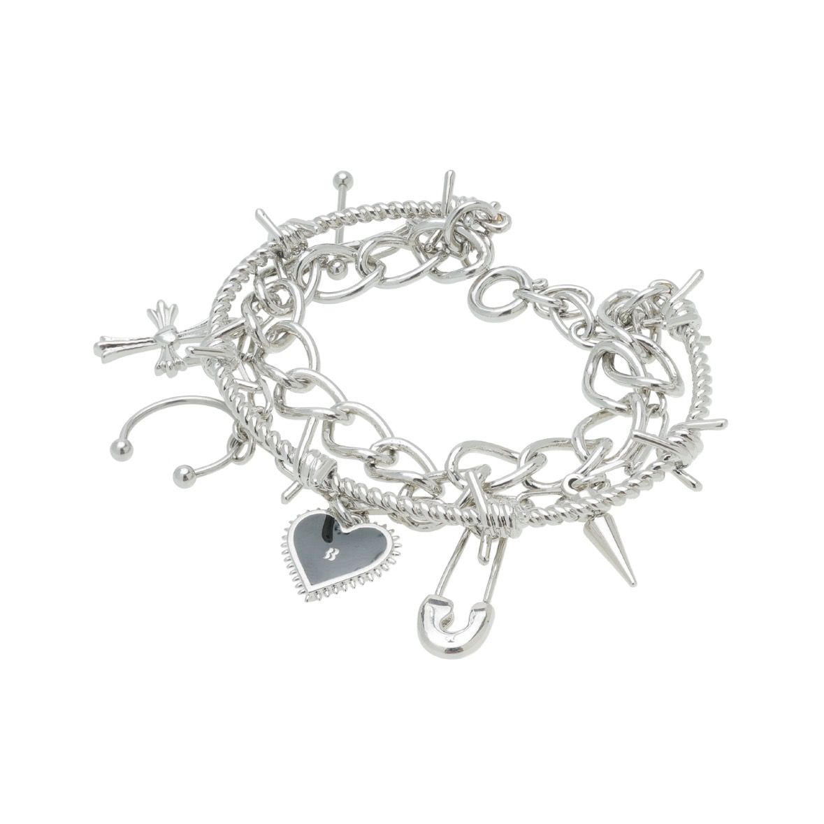 【残り一点】Multi Charm Bracelet(SILVER)