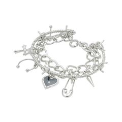 【残り一点】Multi Charm Bracelet(SILVER)