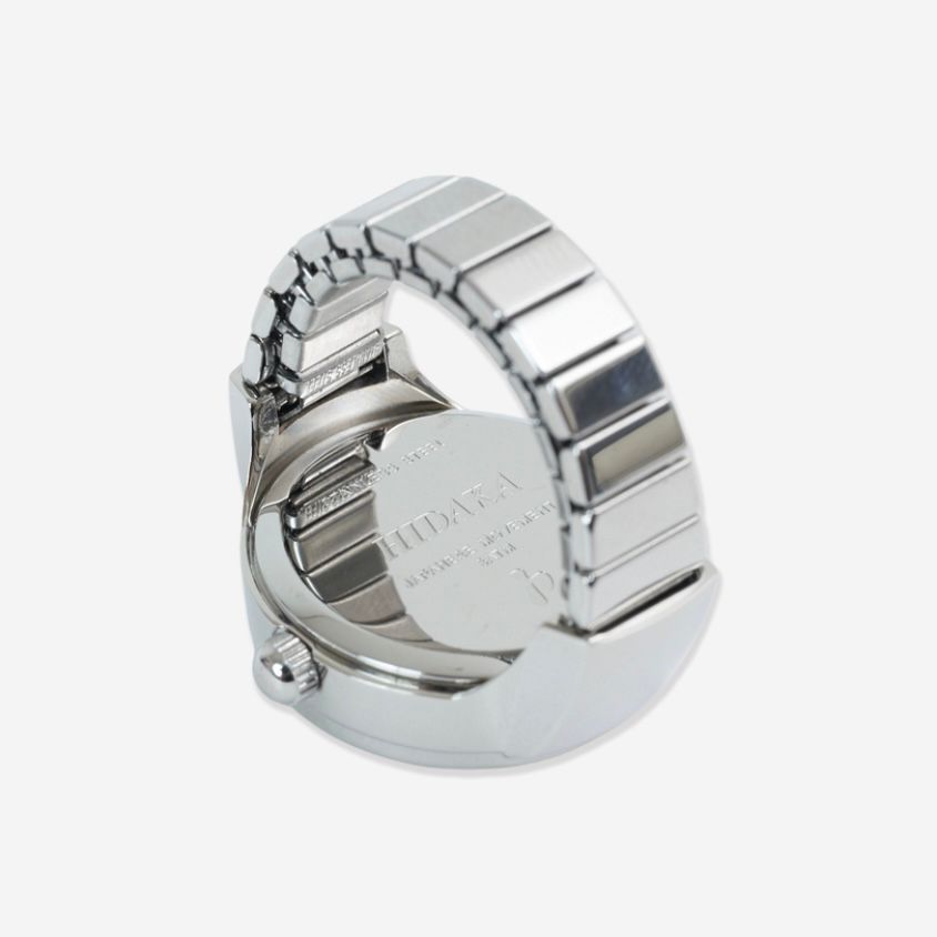 【残りわずか】Bullseye Ring Watch(SILVER×BLACK)