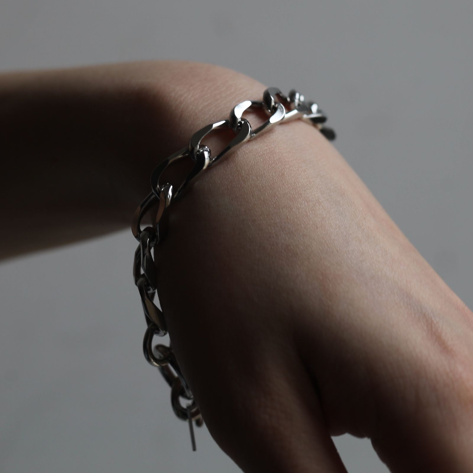 【残りわずか】Curb Chain Bracelet(SILVER)