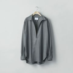 【残りわずか】Wool Flannel Oversized Skipper Shirt
