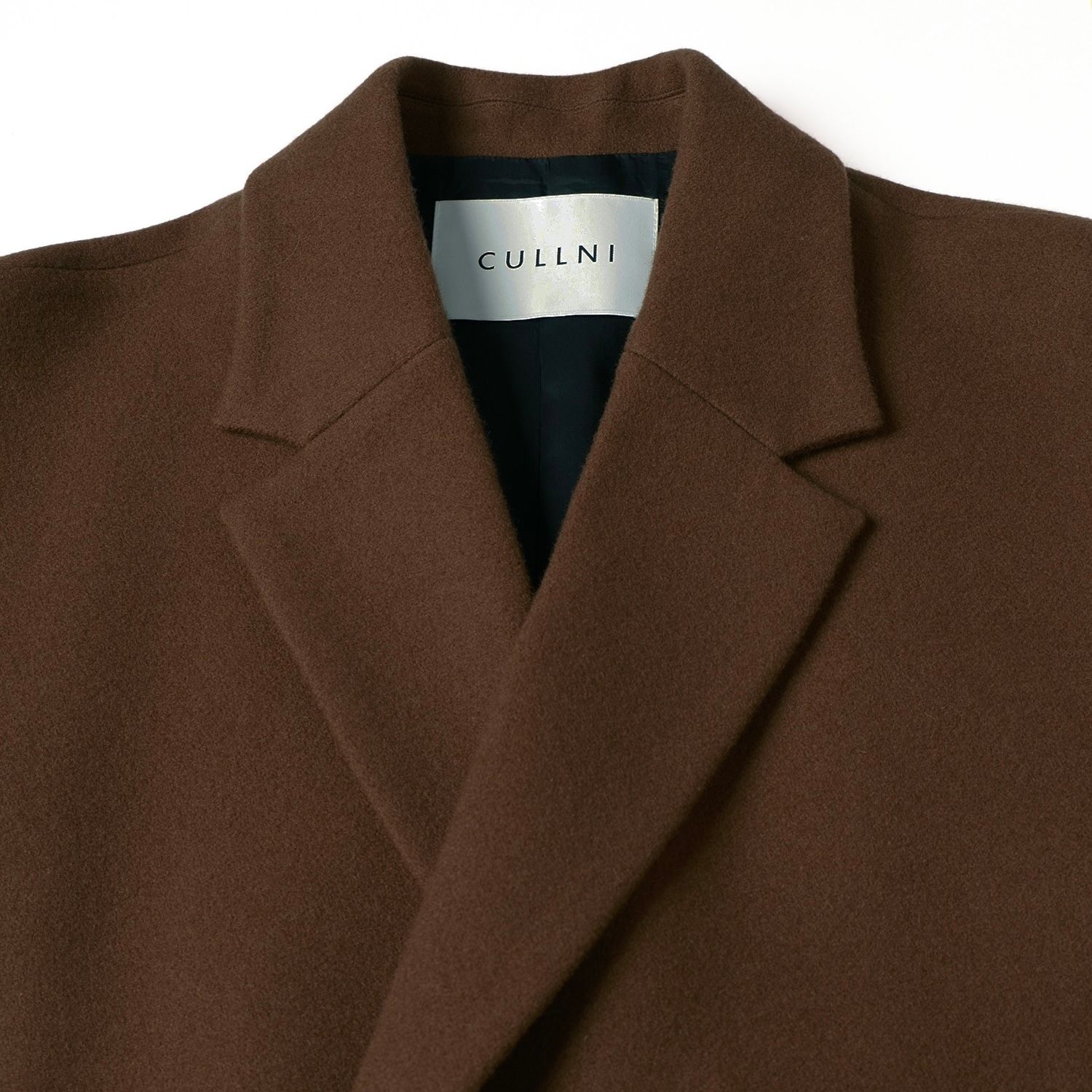 【残り一点】Lamb Wool Melton Tie Locken Long Chester Coat