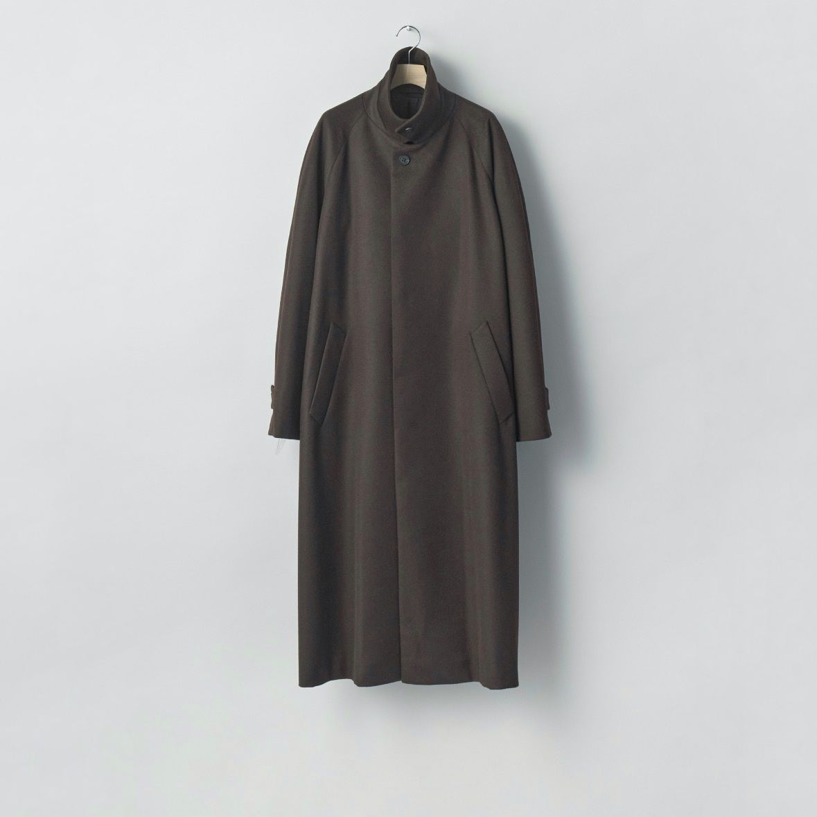 【残りわずか】Wool Cashmere Raglan Sleeve Balmacaan Coat