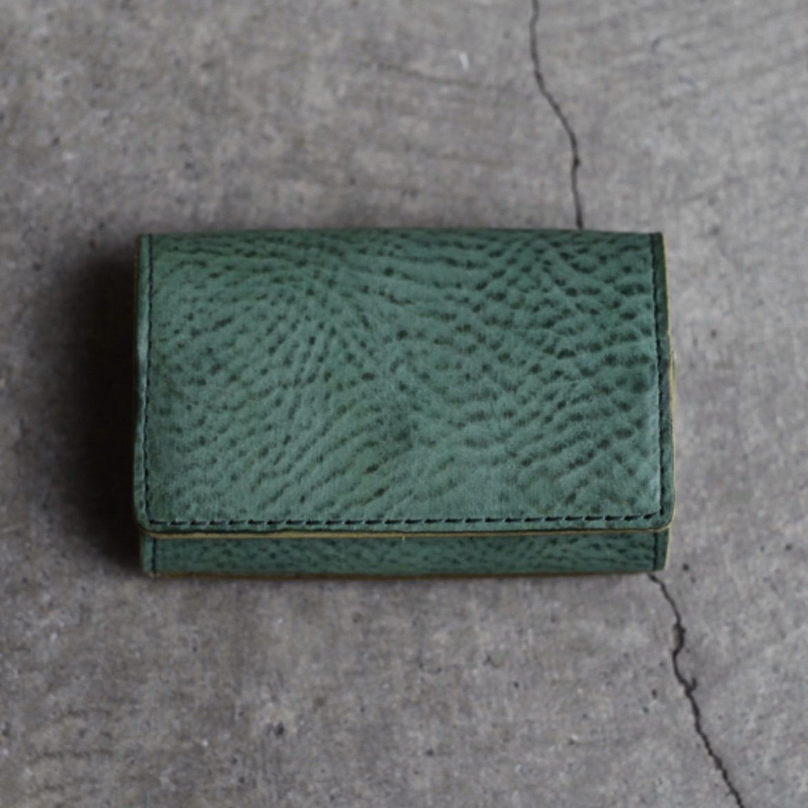 【残りわずか】Clasp Coin Case(GREEN)