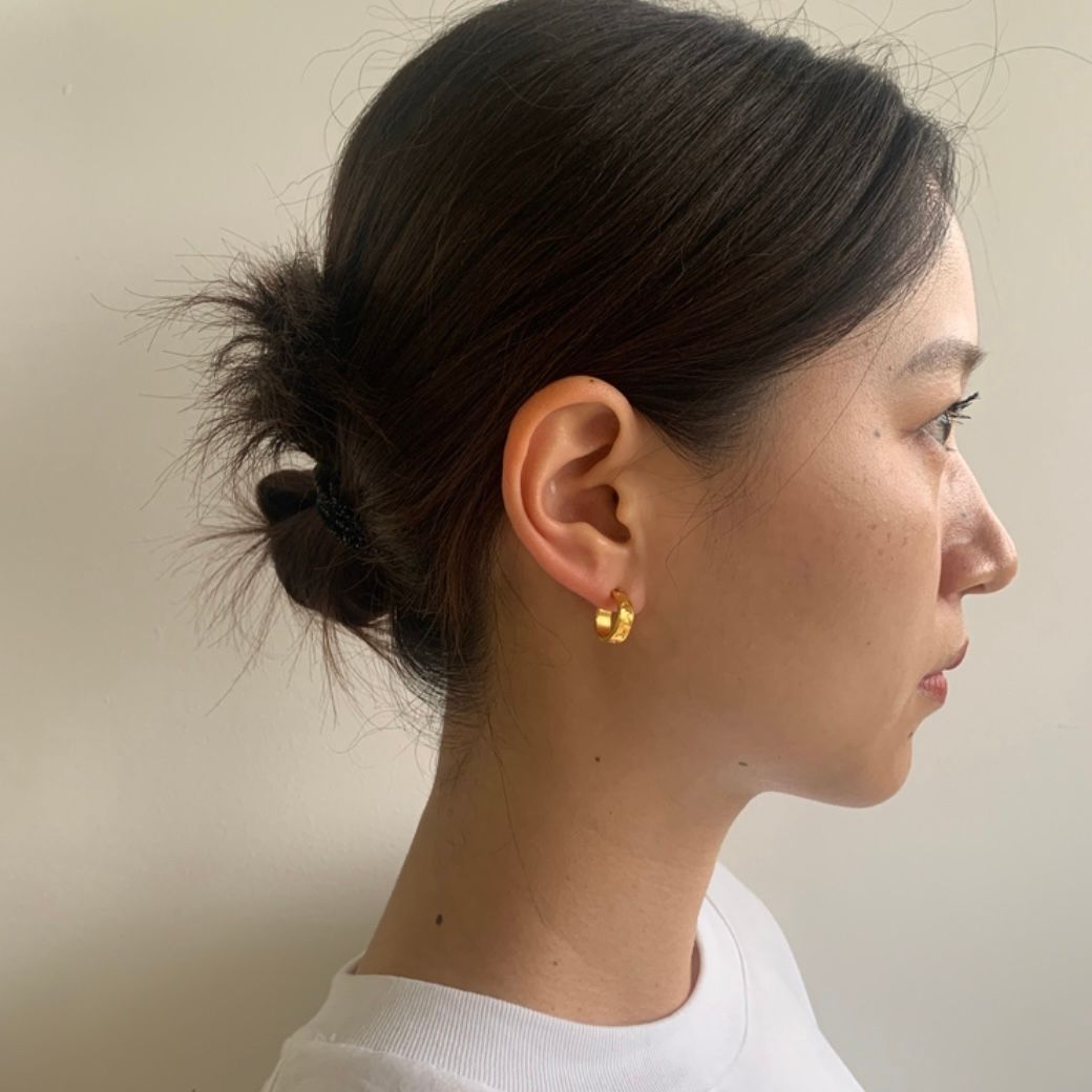 【お取り寄せ注文可能】Teuchi Bird Hoop Earrings(両耳用）