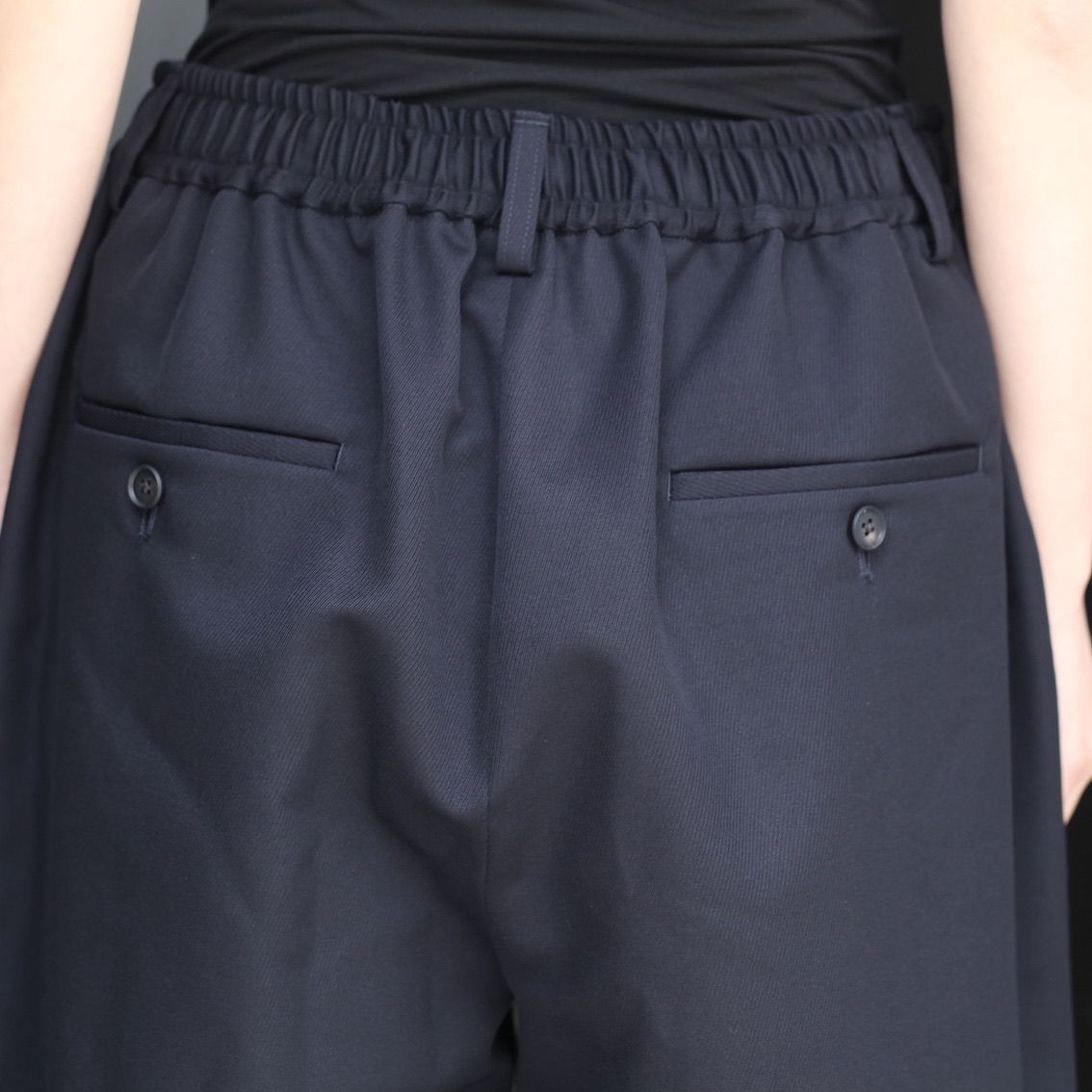 【残り一点】Wool Kersey Wide Easy Short Trousers