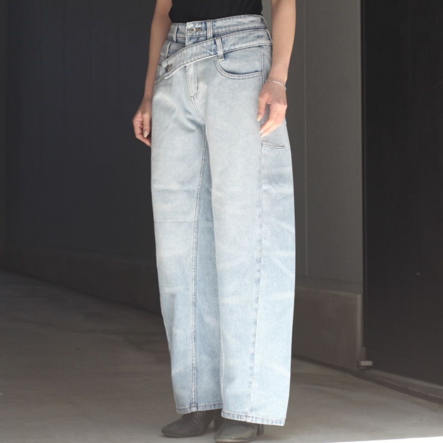 【残り一点】Double Waist Denim Trousers