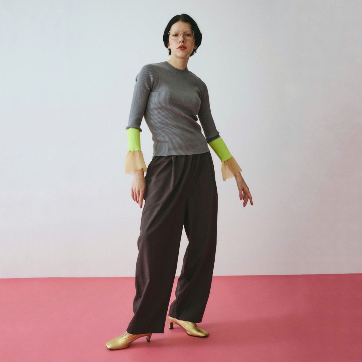 【残り一点】Flare Sleeve Knit Tops