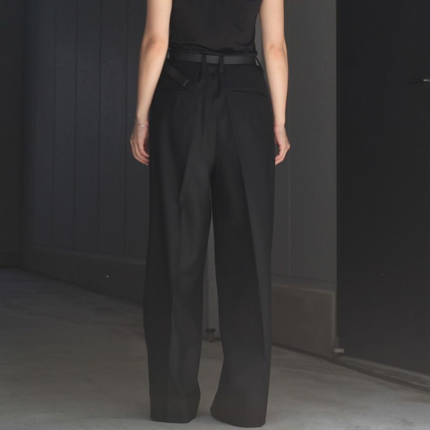 【残り一点】Wool Flannel Long Wide Trousers