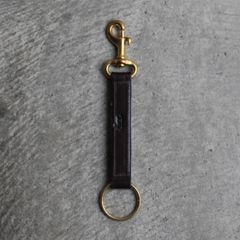 【残りわずか】Brass Bolt Snap Key Fobs(HAVANA)