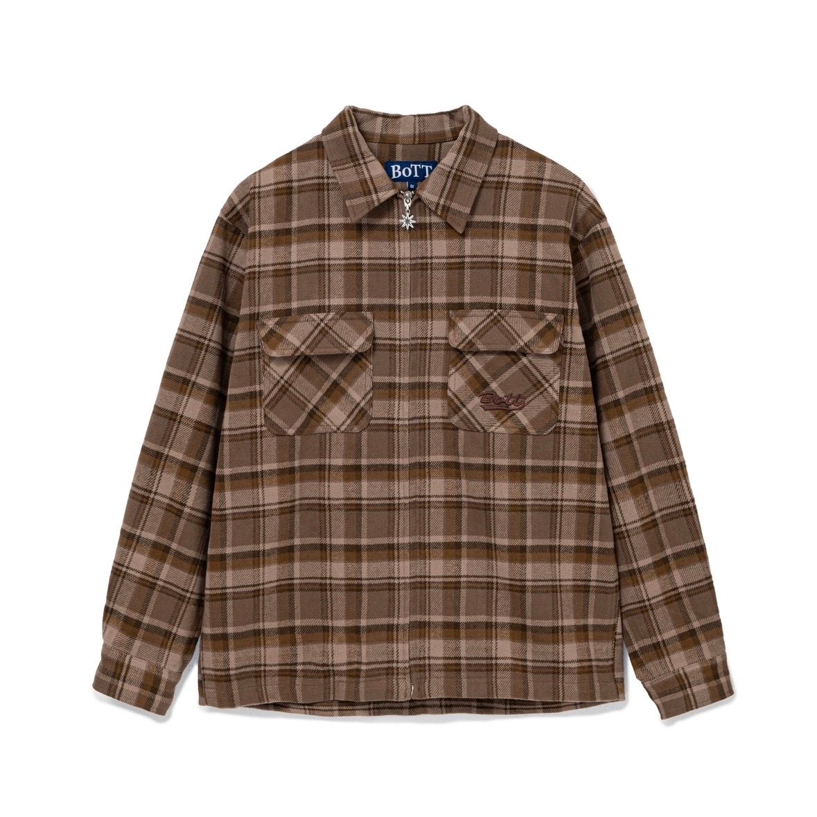 【残り一点】Zip-up Flannel Shirt