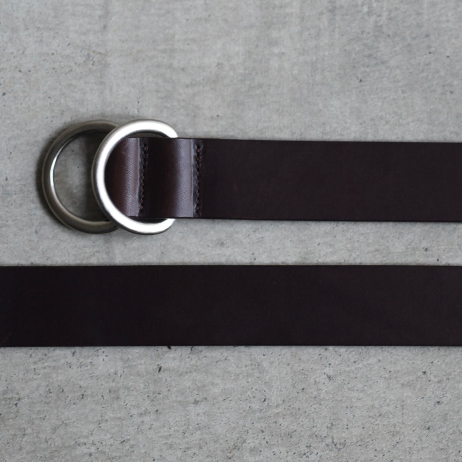 【再販売通知受付可能】Ring Belt Wide(BROWN×SILVER)