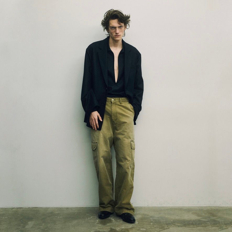 【残り一点】Wool Flannel Oversized Single Breasted Jacket