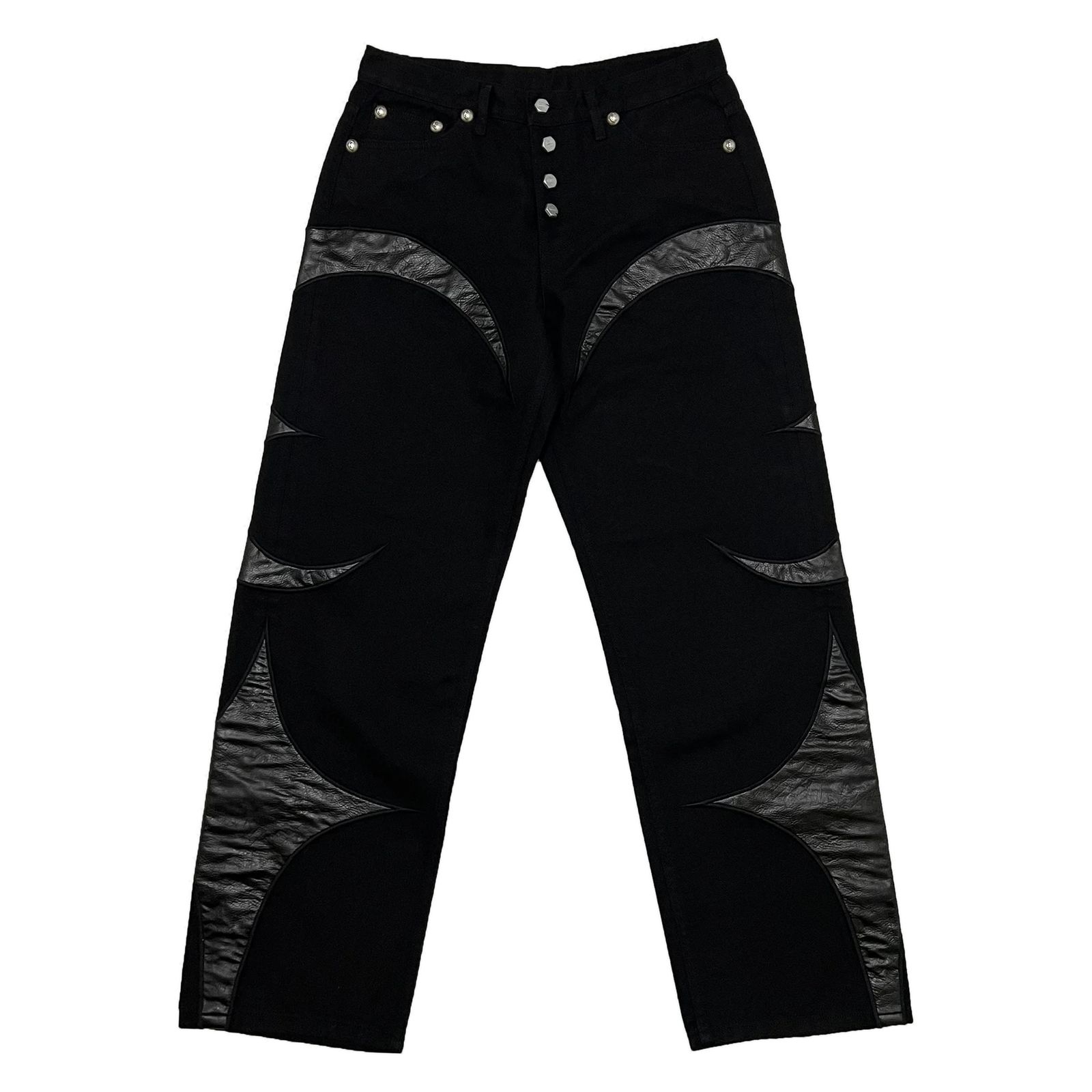 【残り一点】TC Leather Washing Denim Pants