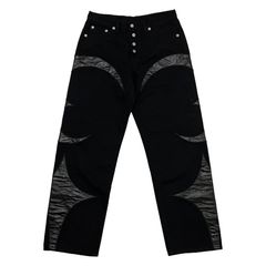 【残り一点】TC Leather Washing Denim Pants