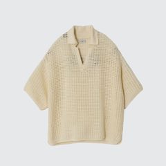 【残り一点】Mesh Knit Skipper Polo Shirt