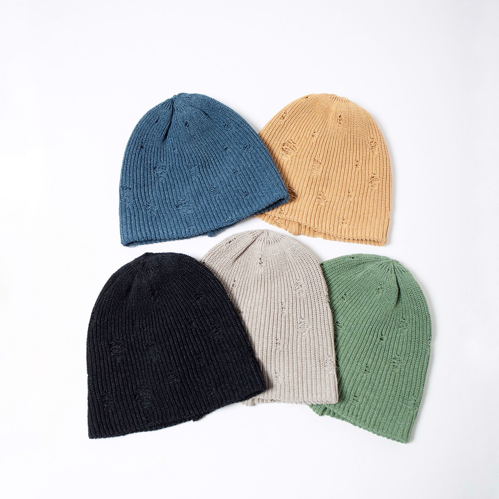 【残り一点】Damage Summer Knit Beanie