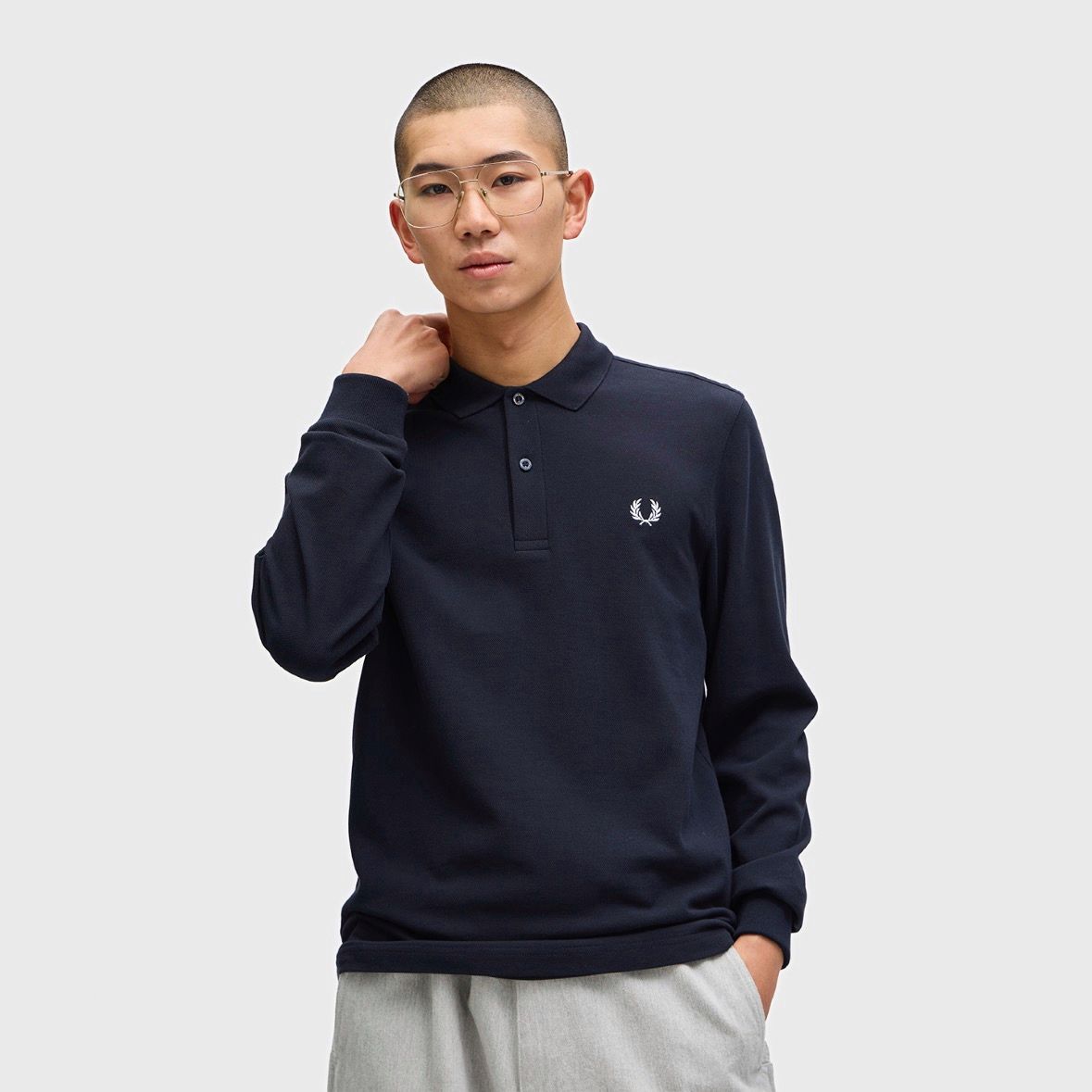 【残り一点】Long Sleeve Fred Perry Shirt