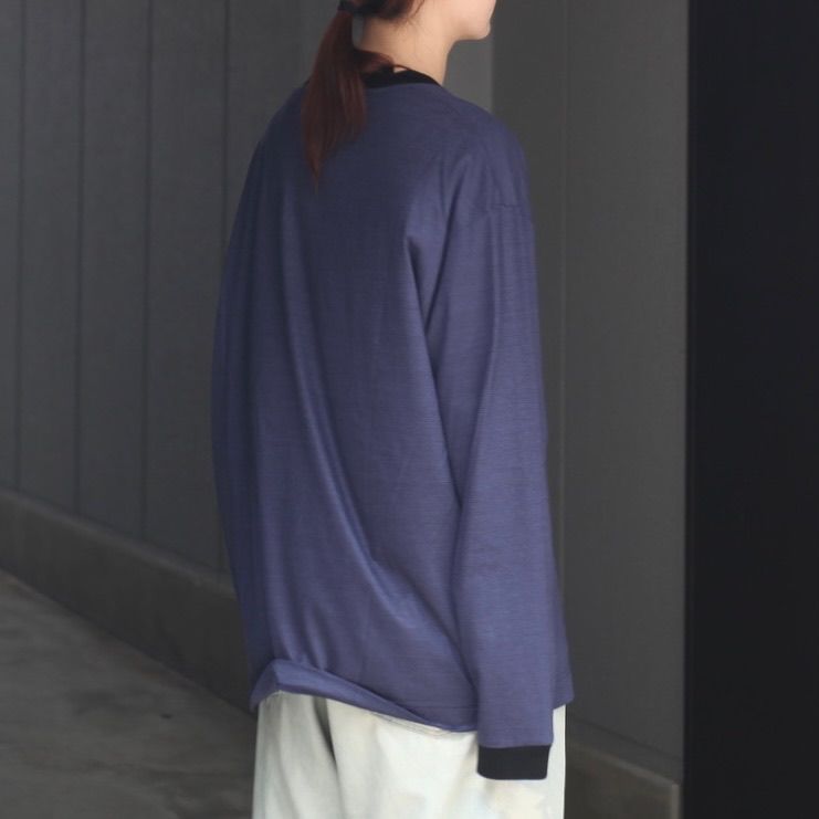 【残り一点】36G Wool Stripe L/S Tee