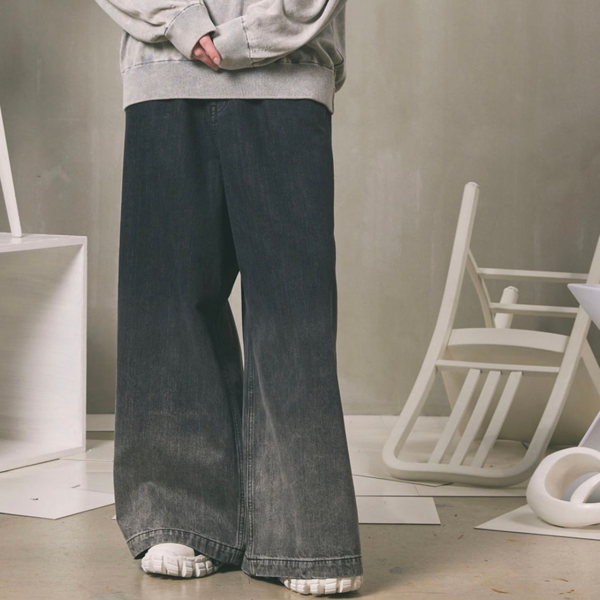 MAISON SPECIAL - 【残り一点】Hyper Wide Denim Buggy Pants