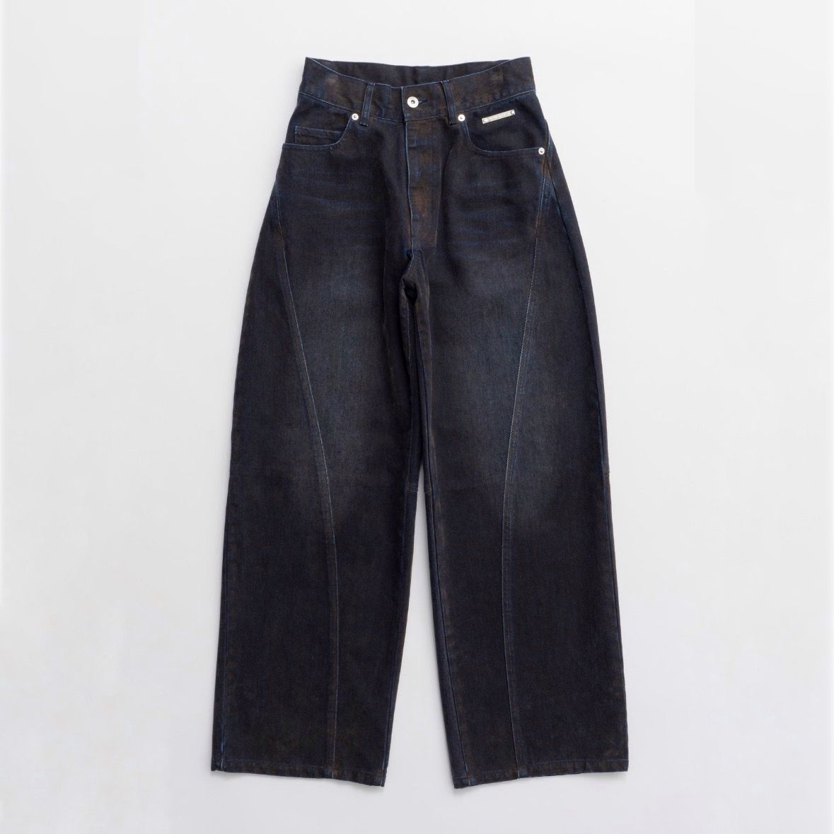 【残り一点】Curve Line Flocky Denim