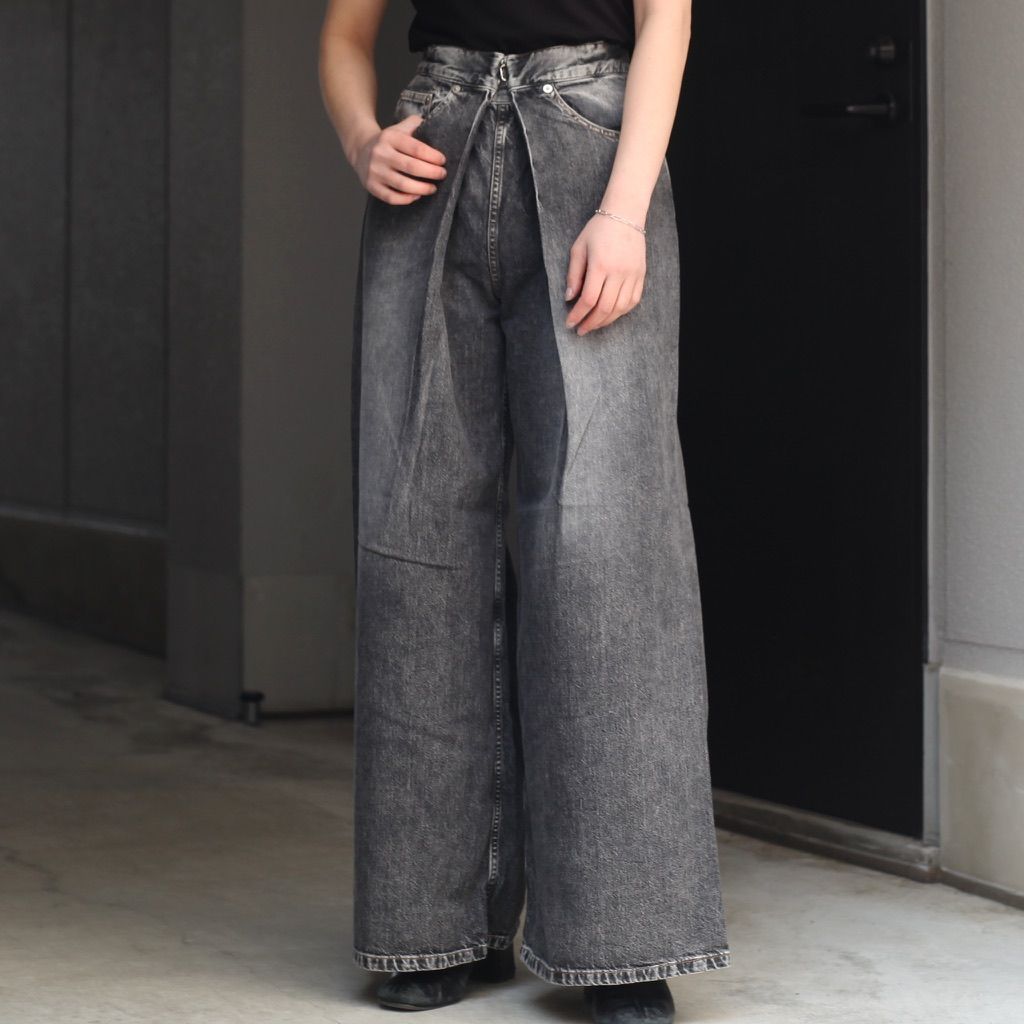 JOHNLAWRENCESULLIVAN - 【残りわずか】Washed Denim Wide Pants(WOMEN