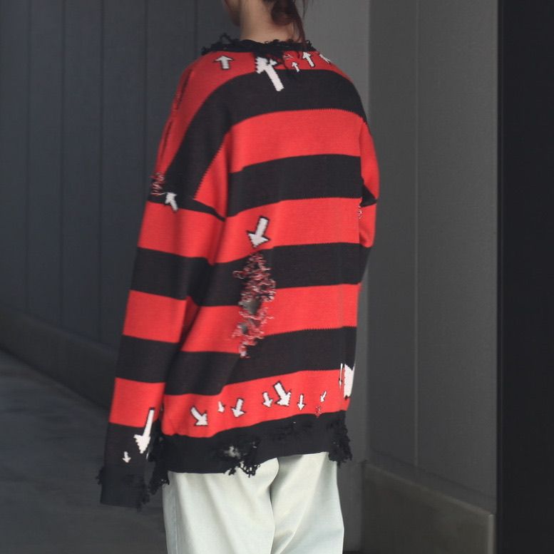 【残りわずか】Damage Alert Knit