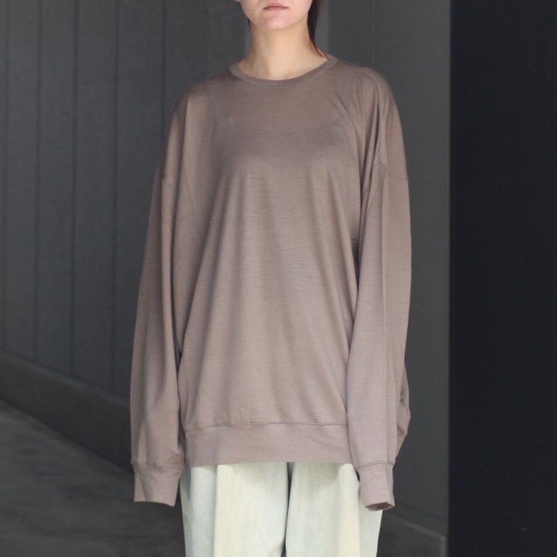 【残り一点】オーバーサイズリラックスウールL/S TEE