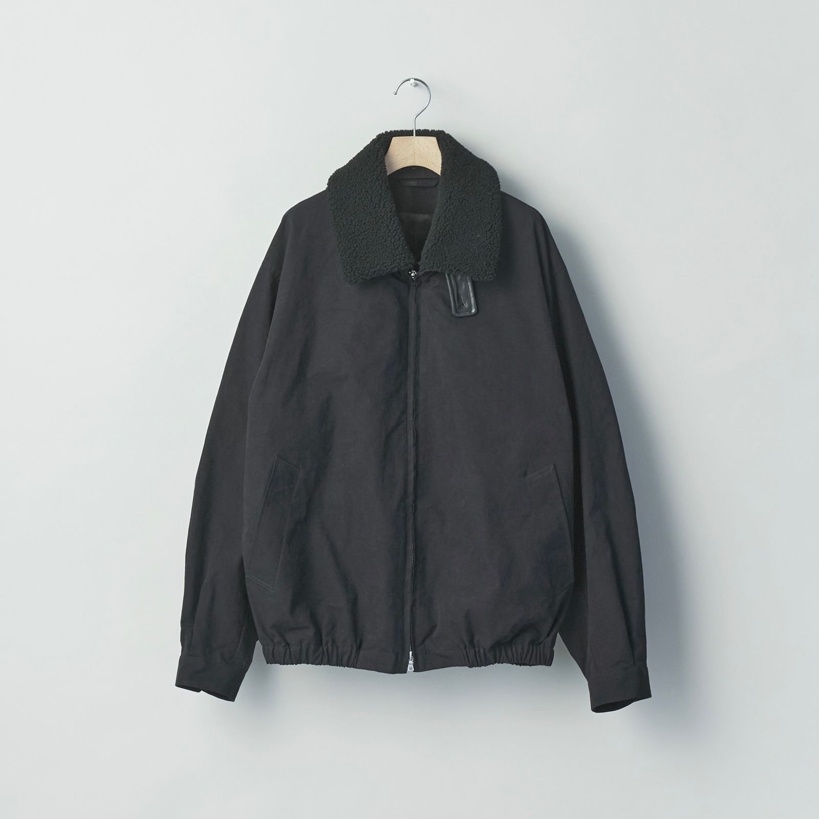 【残りわずか】Detachable Collar Resin Finish Cotton Jacket
