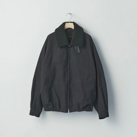 【残りわずか】Detachable Collar Resin Finish Cotton Jacket