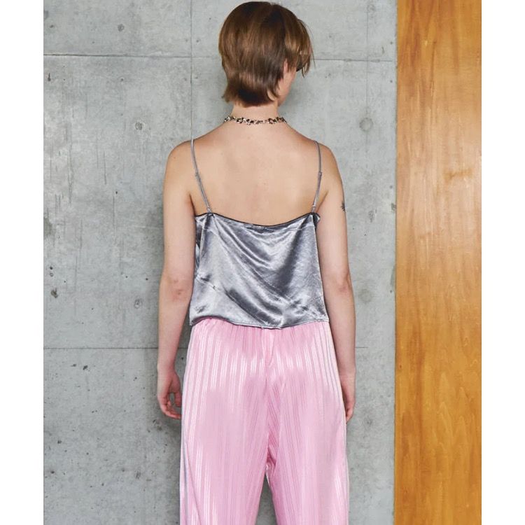 MAISON SPECIAL - 【残り一点】Lace Docking Satin Camisole