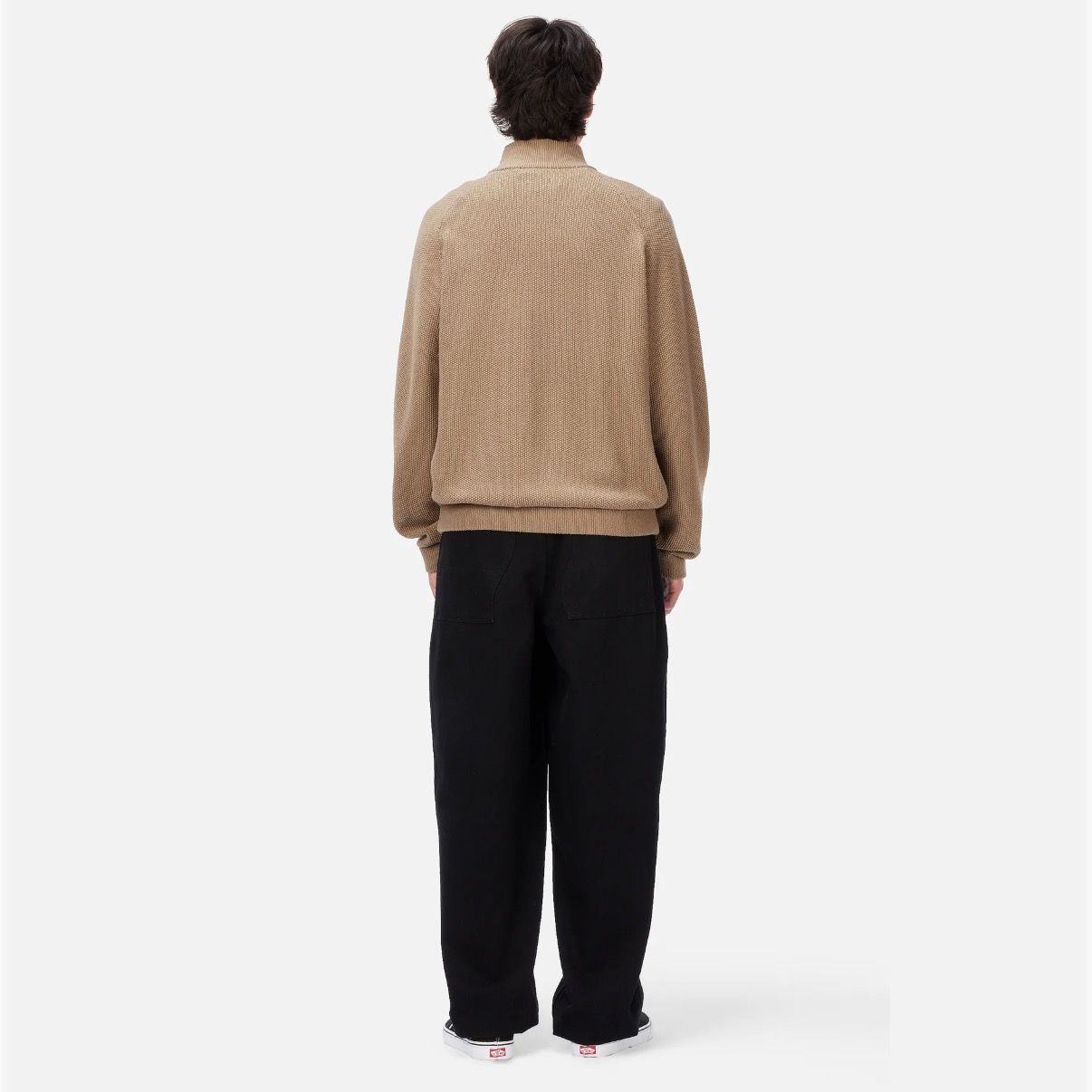 【残り一点】Knitted Pique Zip Sweater