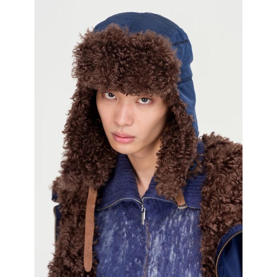 【残り一点】Cat Earflap Navy Blue Hat