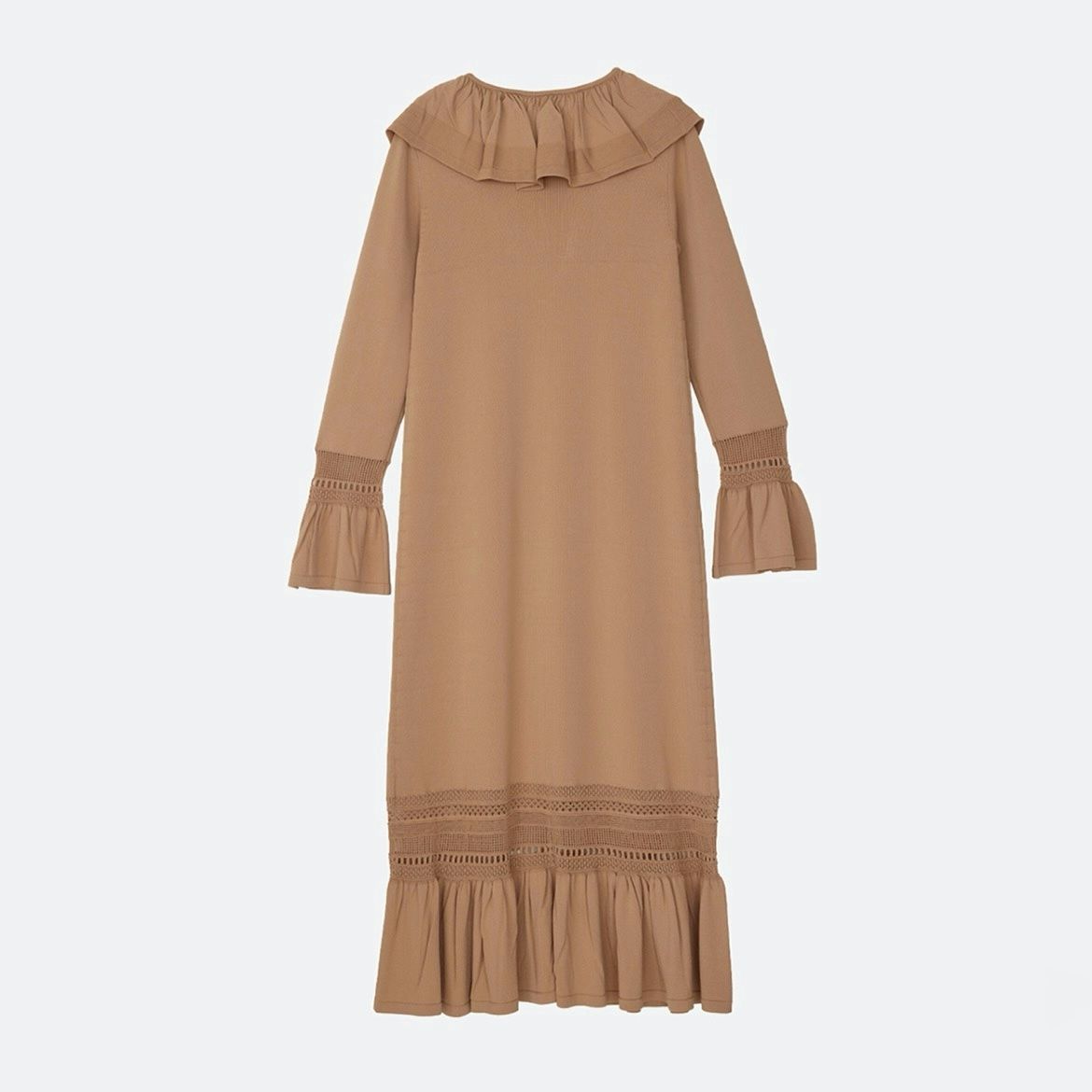 【残り一点】2way Frill Knit Long Dress