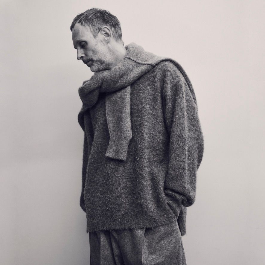【残りわずか】Wool/Alpaca Knit Loose Turtle Neck PO