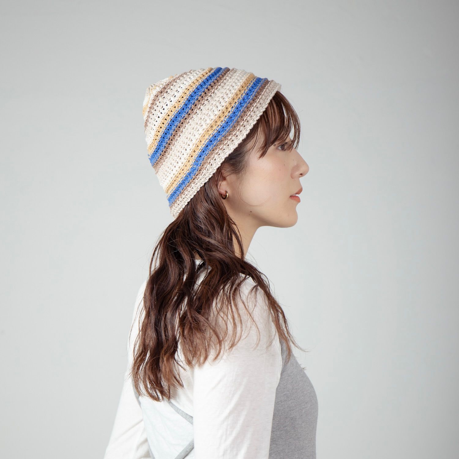 【残り一点】Multi Border Knit Hat