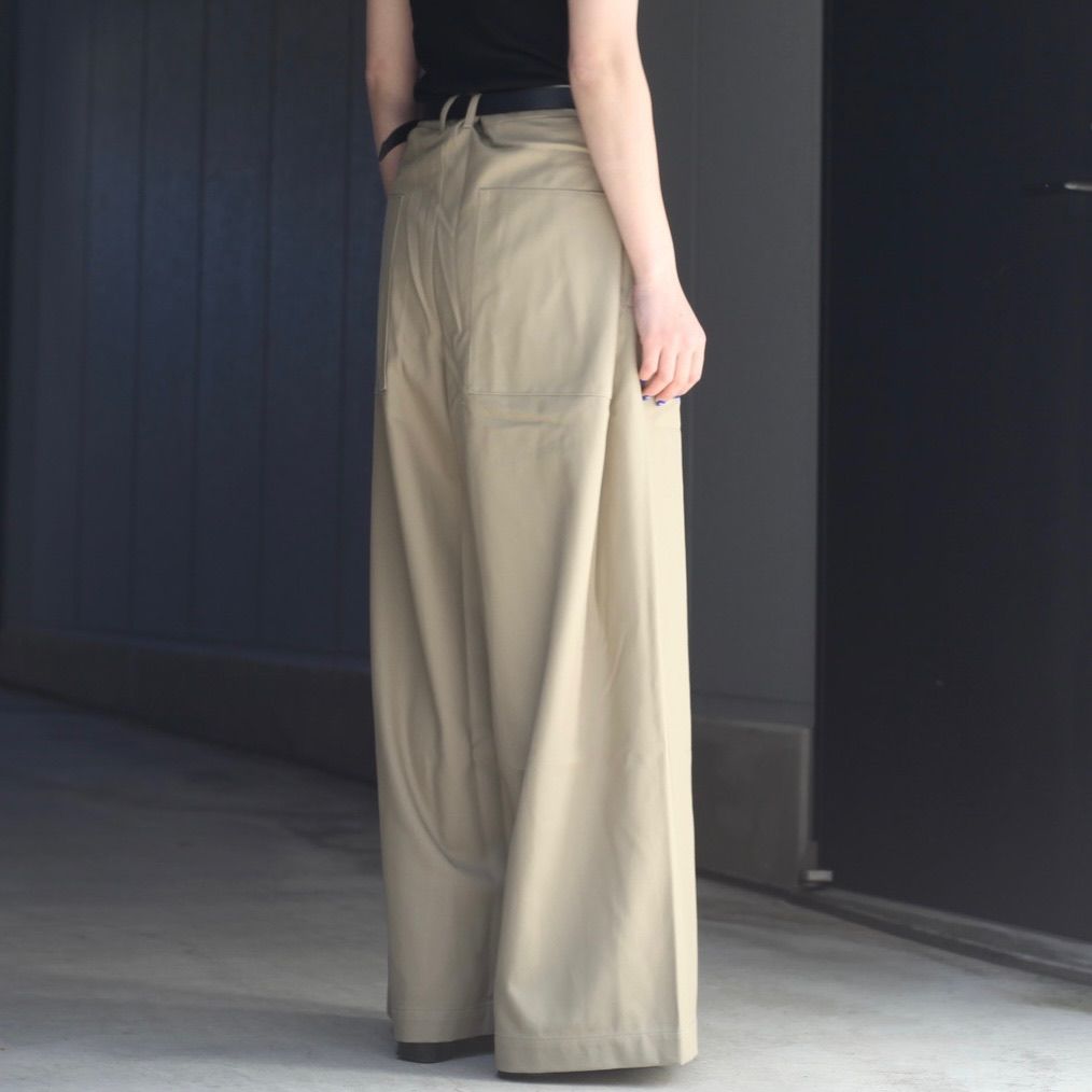 【残り一点】コットンツイルワイドパンツ